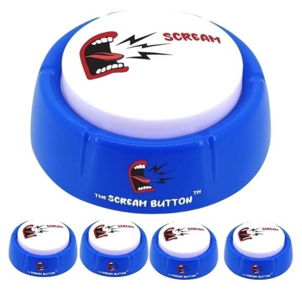 5 Packโ Talkie Toys Products The Scream Button - Man and Woman Voice